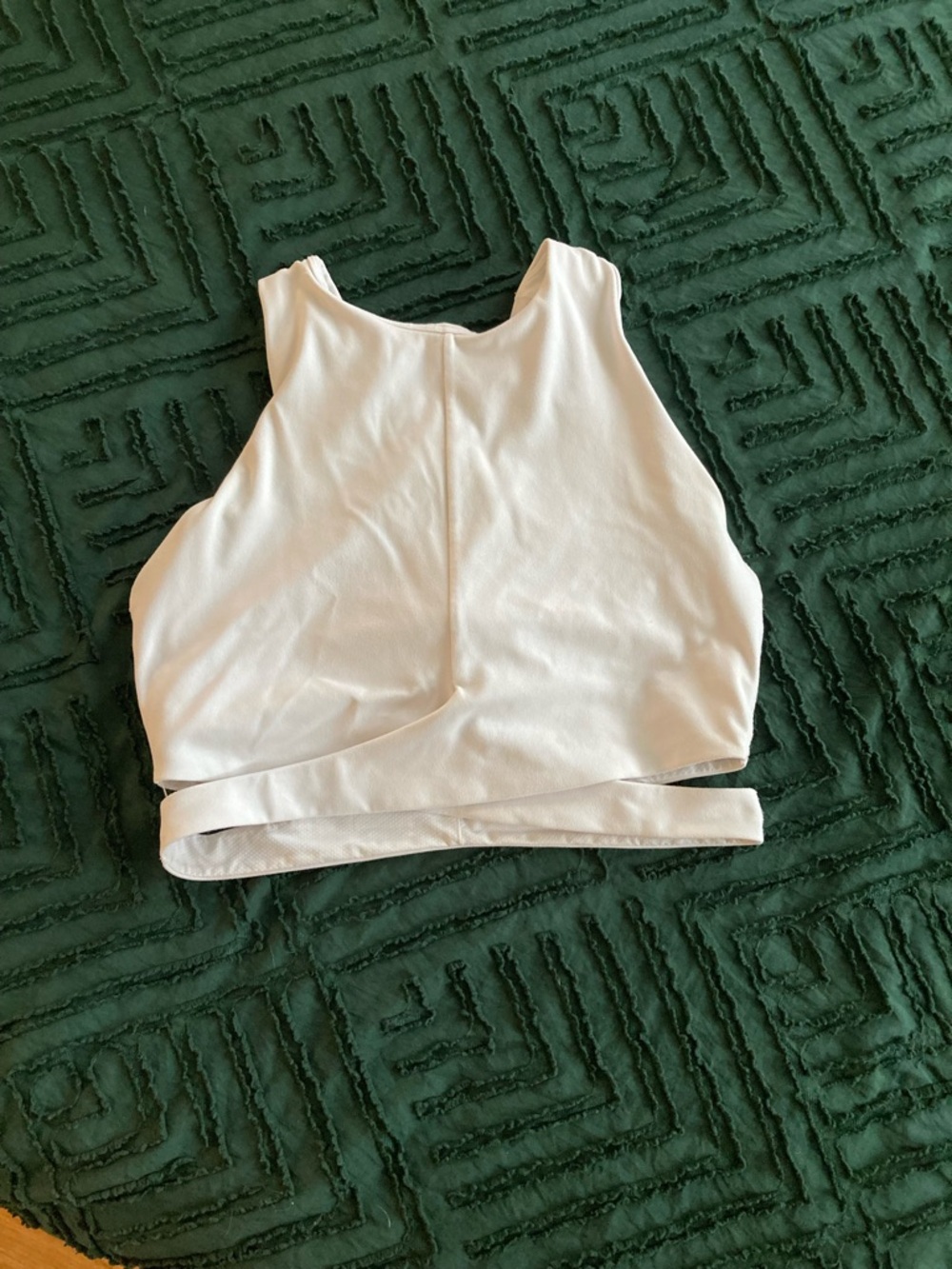 Athleta Cream Twist-Detail Crop Top - Picture 4 of 7